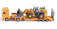 MAN TG-A Tieflader LKW mit Liebherr Radlader L 580 (1:87)