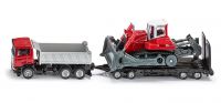 Scania LKW mit Anhänger und Planierraupe (1:87)