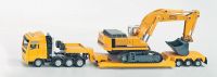 MAN TG-A Tieflader LKW mit Liebherr Hydraulikbagger 974 (1:87)